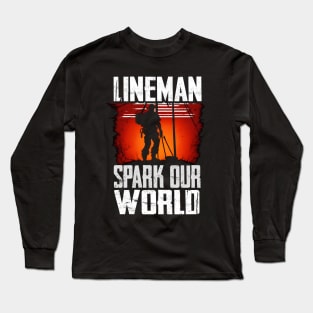 Lineman Spark Our World Long Sleeve T-Shirt